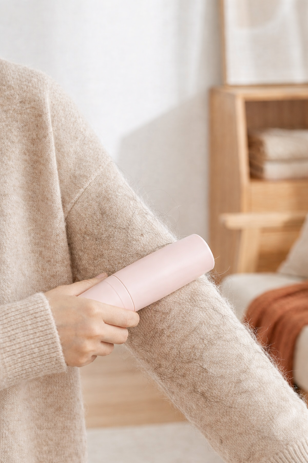 Pluisjes en haren op kleding? Zo pak je het slim aan