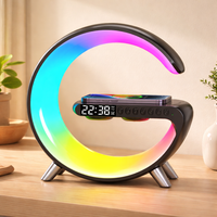 Virido AuraDock™ Pro – Smart RGB Clock met Bluetooth Speaker & Draadloos Opladen